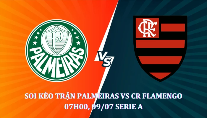 Soi kèo nhà cái Palmeiras Vs CR Flamengo 07h00 Ngày 09/07 giải Serie A
